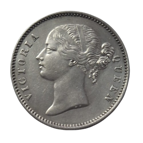 Victoria queen 1840 Divided Legend One Rupee Coin