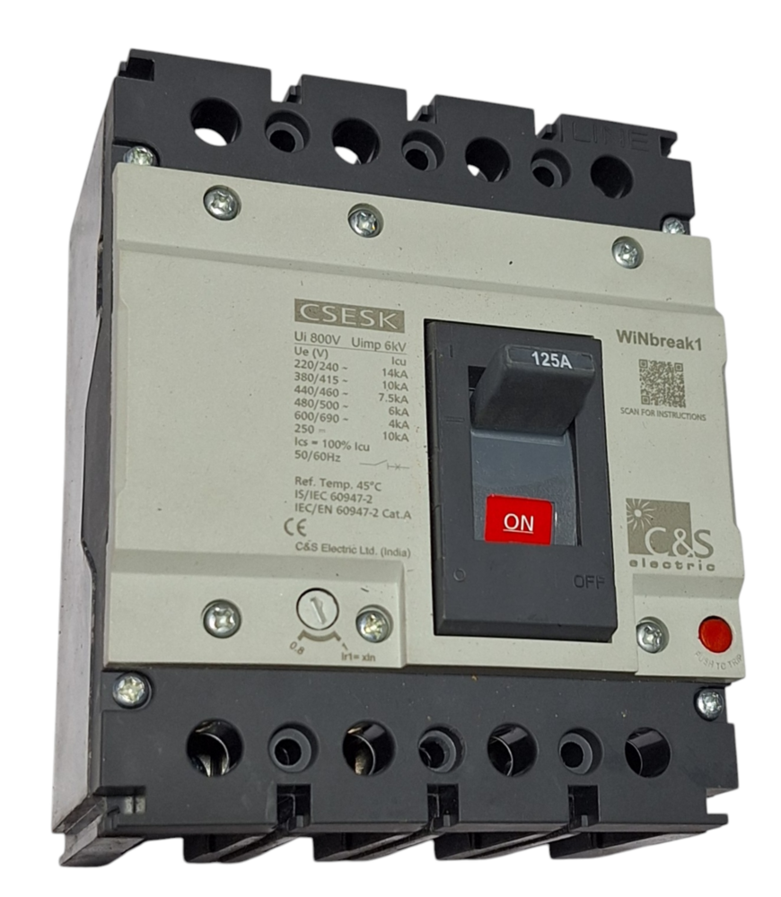 C&S MCCB CSESK125FMU4P-125AMP