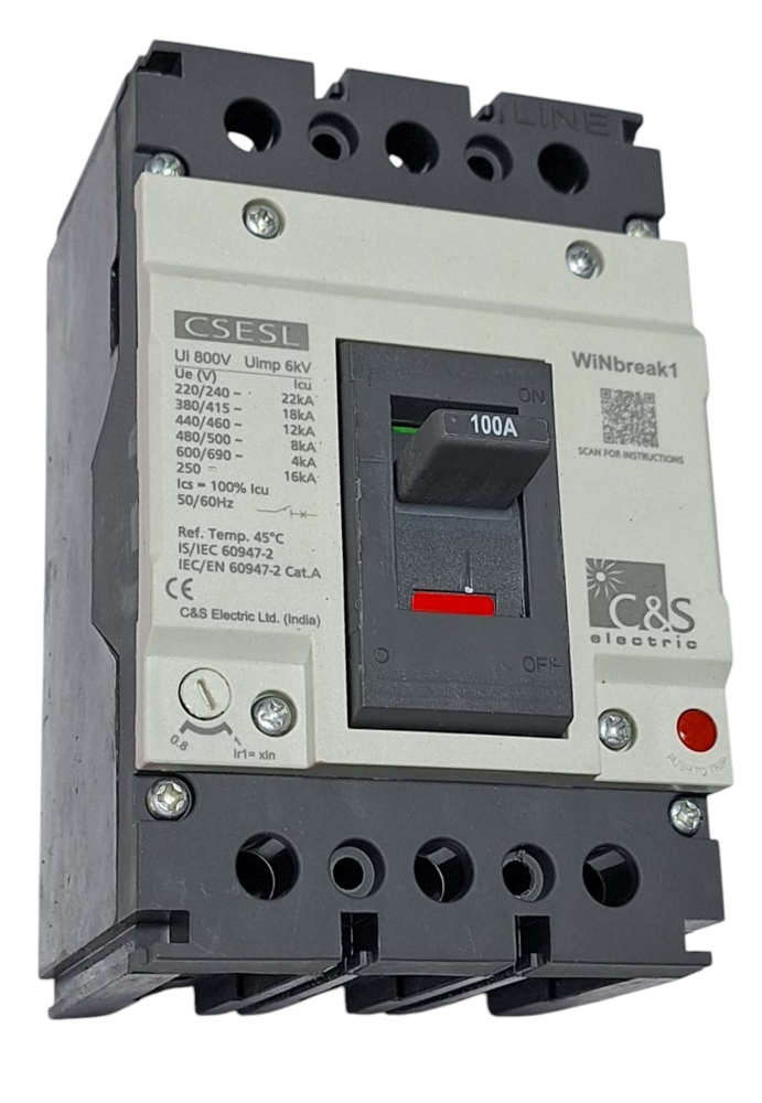 C&S MCCB  CSESL125FMU3P-100A