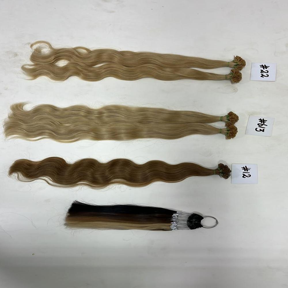 Natural blonde remy human hair