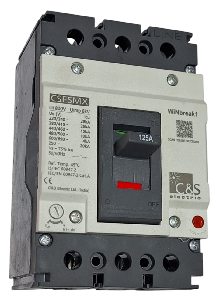 C&S MCCB CSESMX125FMU3P-125A