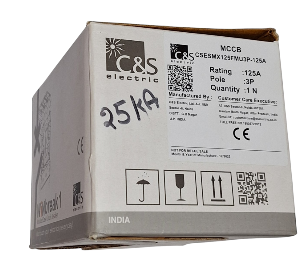 C&S MCCB CSESMX125FMU3P-125A