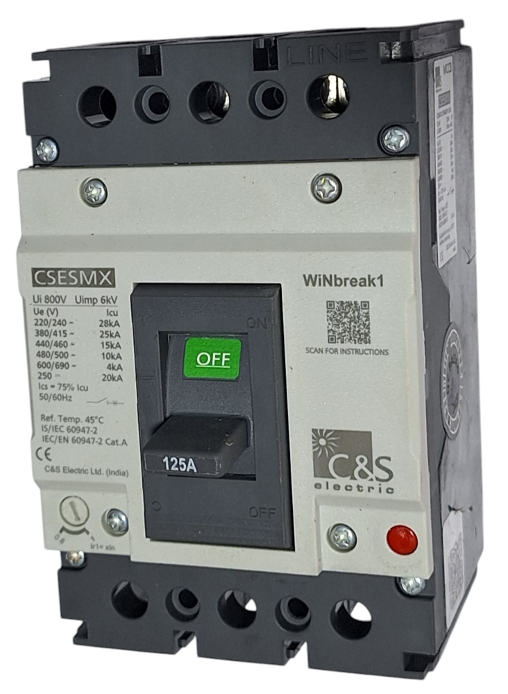 C&S MCCB CSESMX125FMU3P-125A