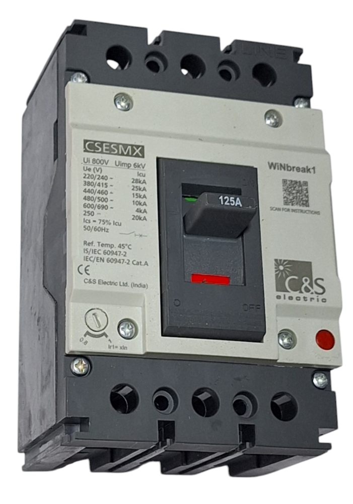 C&S MCCB CSESMX125FMU3P-125A
