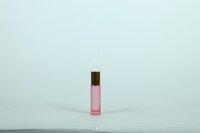 10ML PINK FROSTED GLASS ROLL ON BOTTLE
