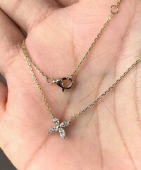Minimalist Marquise Cut Lab-Grown Diamond Butterfly Necklace & Earrings Set