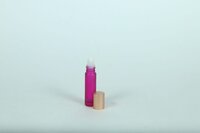 10ML PINK FROSTED GLASS DROPPER BOTTLE