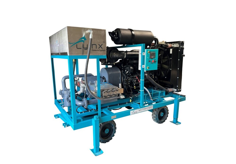 Hydro Jetting Pump - 255 Lpm, 1000 Bar Pressure, Stainless Steel , High Pressure, Electric/diesel Fuel Options, New Condition, Submersible Design
