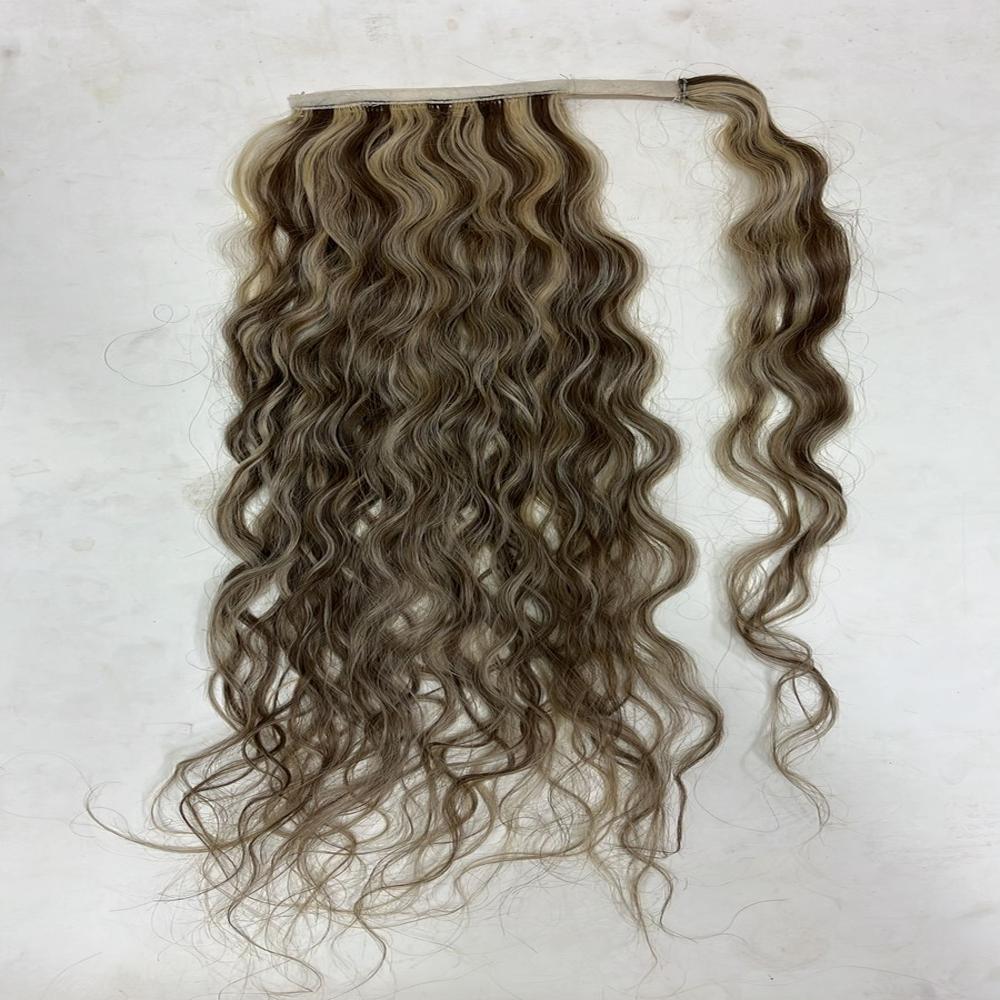 Natural brown remy human hair 