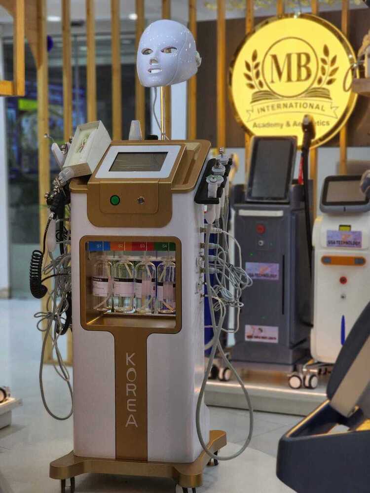 14 In 1 Hydra Facial Machine - Abs Plastic, 40x50x100cm, White | Deep Cleansing, Exfoliation, Hydration, Anti-aging Treatments With Advanced Technologies