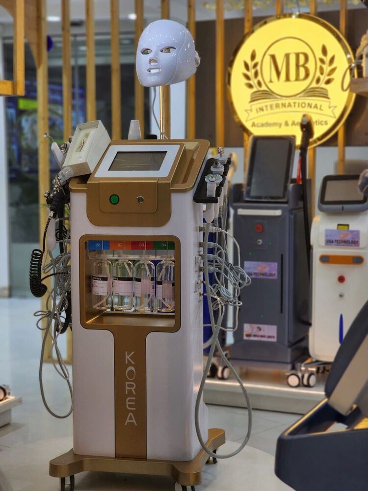 14 In 1 Hydra Facial Machine - Abs Plastic, 40x50x100cm, White | Deep Cleansing, Exfoliation, Hydration, Anti-aging Treatments With Advanced Technologies