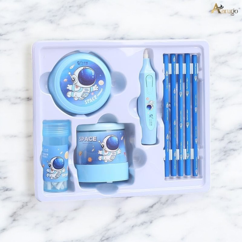 Space Theme Electric Stationery - Material: Plastic
