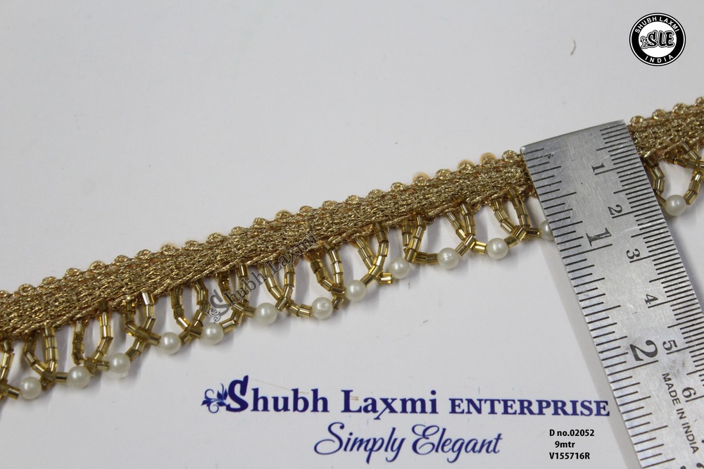 Fancy Cutdana jhalar Lace