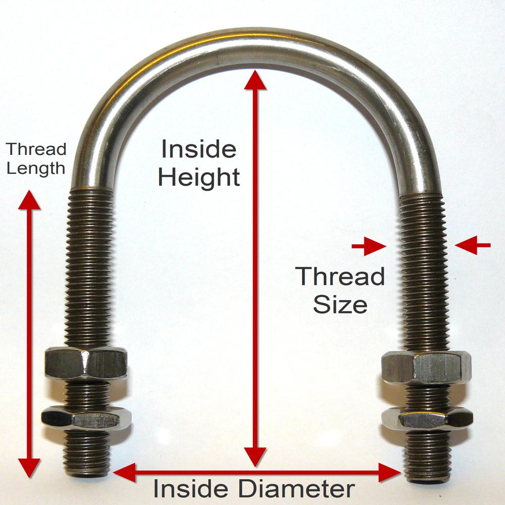 SS 304 U BOLT