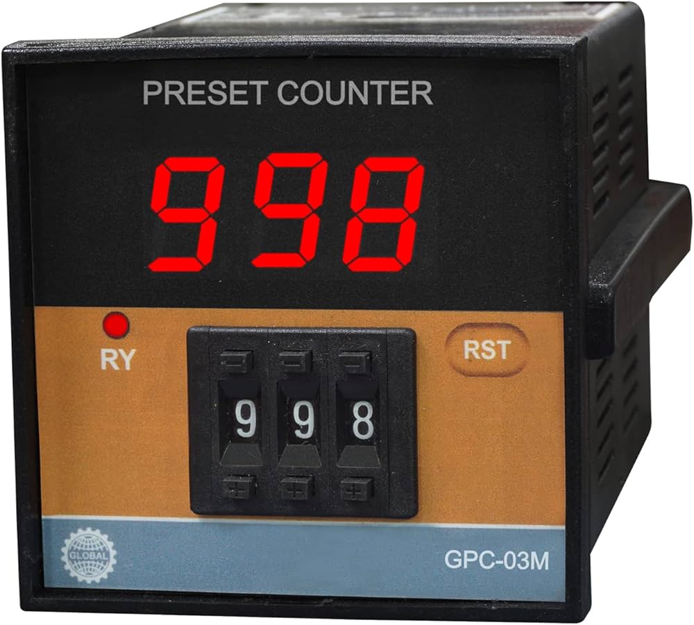 Digital Preset Counter - Color: Black