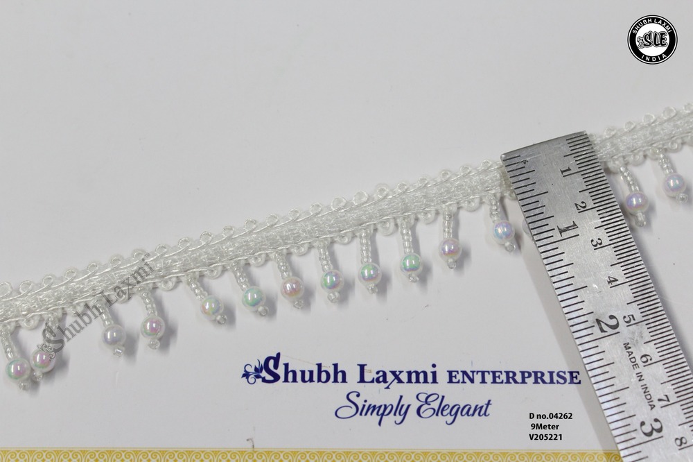 Latkan Whit Moti Lace