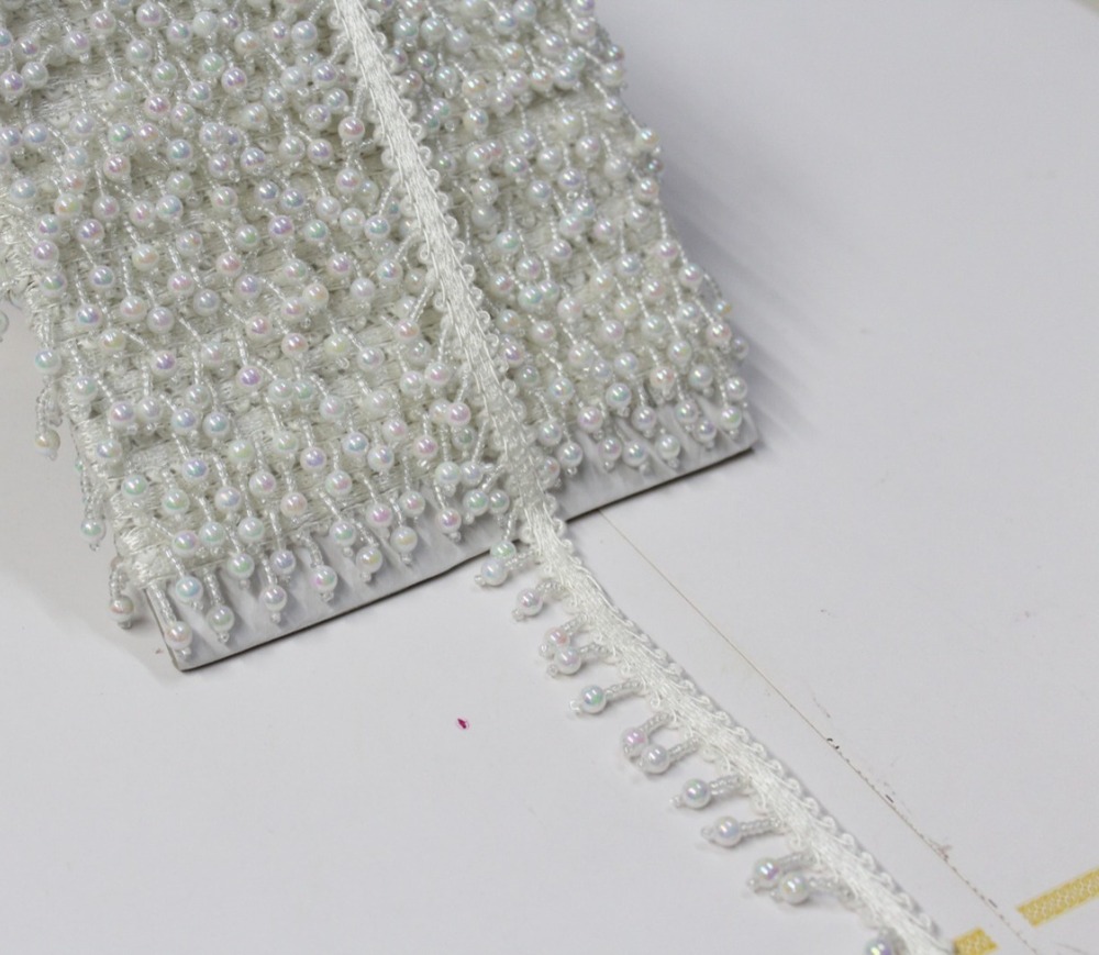 Latkan Whit Moti Lace - Color: Wiht