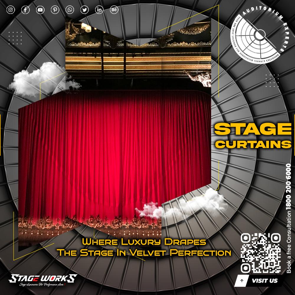 Stage Curtain - Color: Available In A Range Of Colors