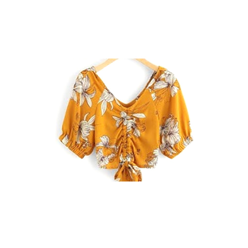 Ladies Designer Top - Color: Yellow
