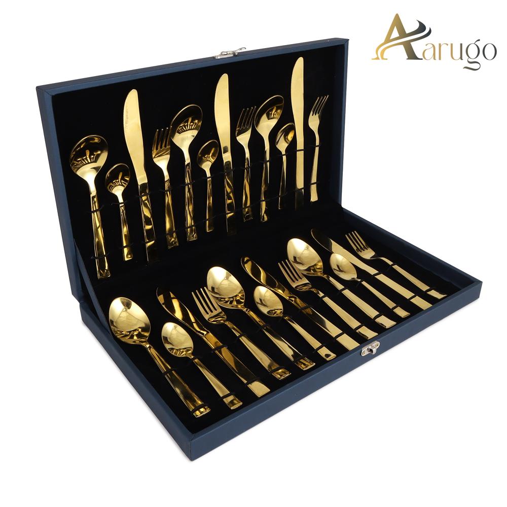 24 PCS Gold Spoon  Briefcase