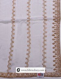 Dyeable Lining Embroidered Chinon Dupatta - 8731