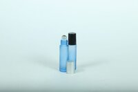 10ML LIGHT BLUE FROSTED GLASS ROLL ON