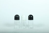 50ml Clear Glass Roll On - Shape: Round