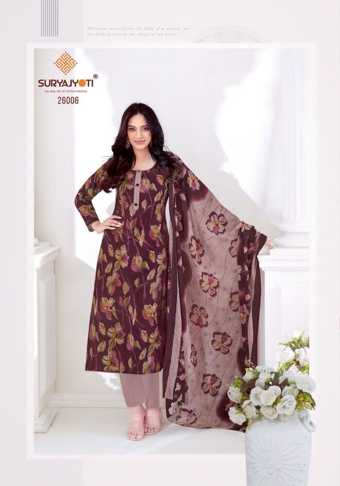 SuryaJyoti Nargis Vol-26  Dress Material