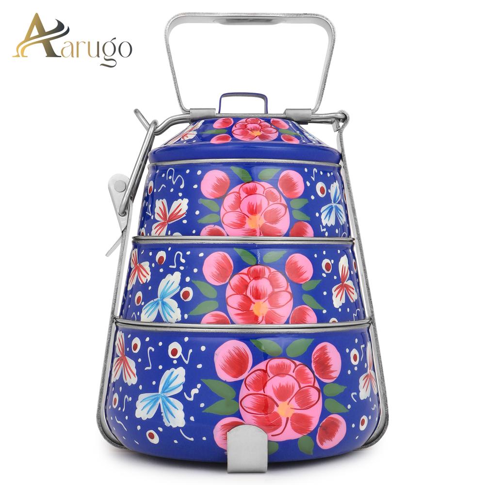 Flower Print 3 Tire Tiffin 
