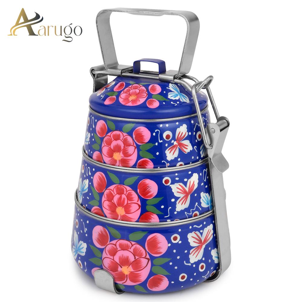 Flower Print 3 Tire Tiffin 