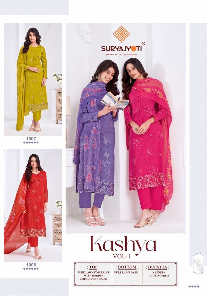 Suryajyoti Kashya Vol-01  Dress Material