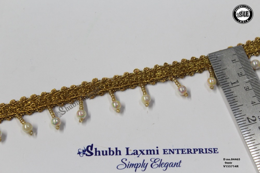 Golden ,,Moti Latkan Lace