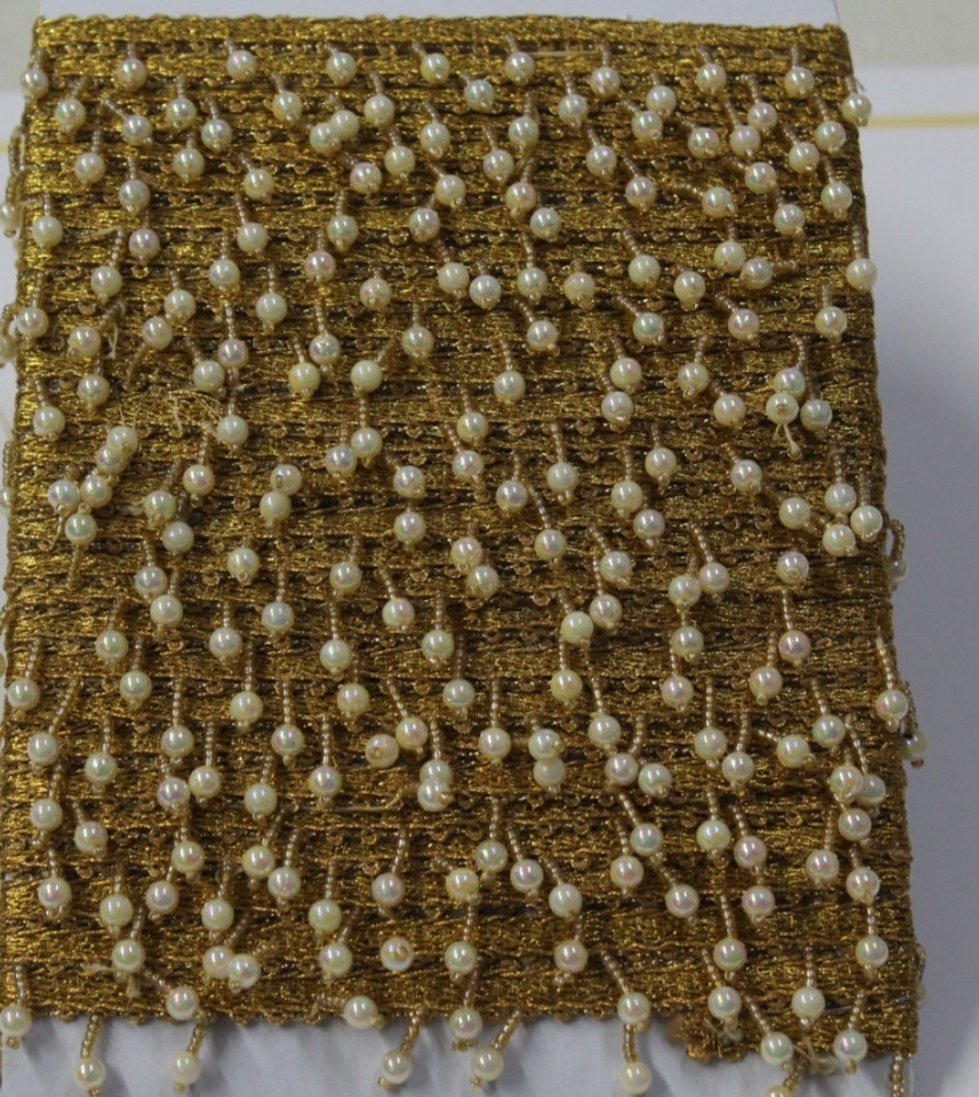 Golden ,,Moti Latkan Lace