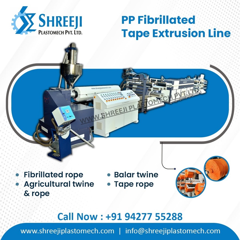 PP-HDPE Tape Fibrillated Extrusion Plant