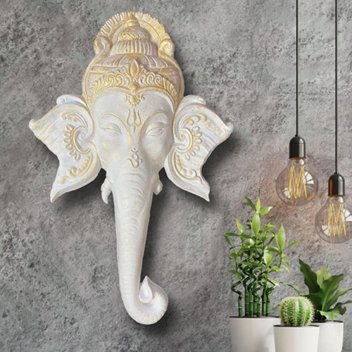 Ganesha Face 3D Wall Art