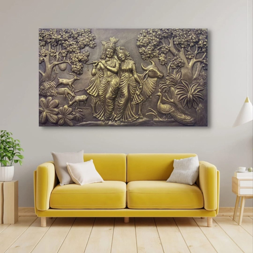 Radha Krishan Wall Painting