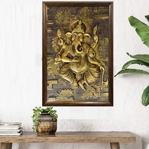 Hindu Deity Ganesh Wall Painting