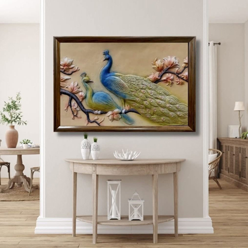 Peacock Wall Sculpture - Color: Various Available