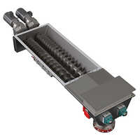Twin Screw Conveyor - Color: Silver