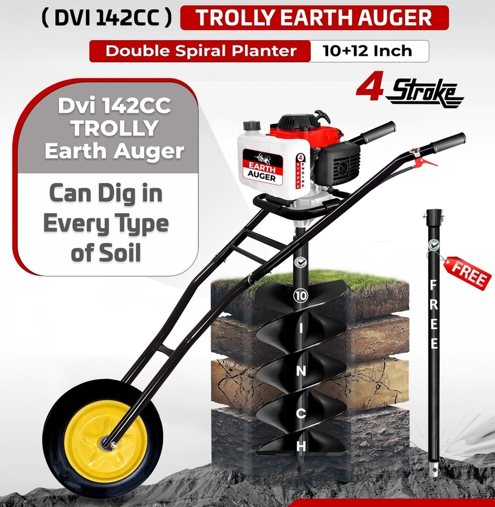 Trolly Earth Auger 142cc