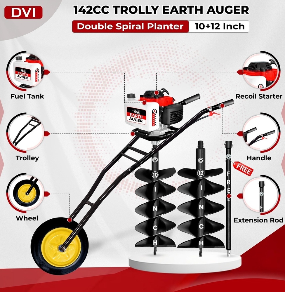 Trolly Earth Auger 142cc