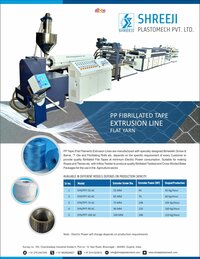 PP-HDPE Tape Fibrillated Extrusion Plant