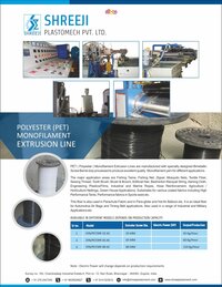 PET Monofilament Extrusion Plant