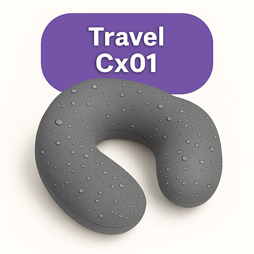 यात्रा तकिया Cx01 जलरोधक कपड़ा ग्रे