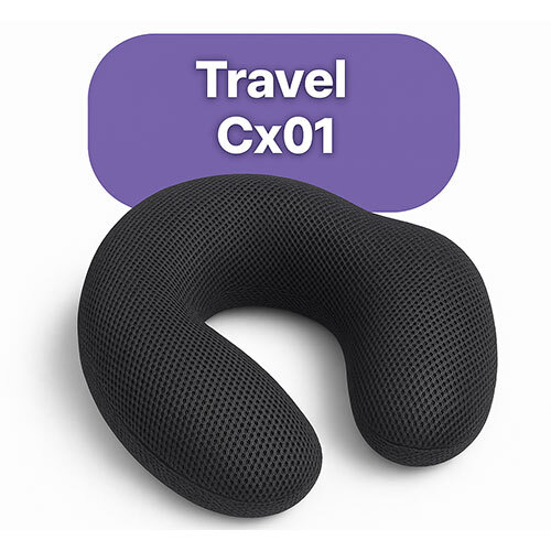 Travel Pillow Cx01 Mesh Fabric Grey