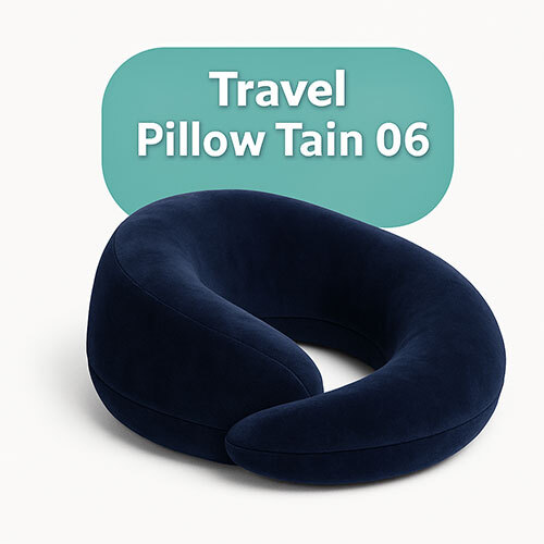 Travel Pillow Flex Tain Velvet Blue