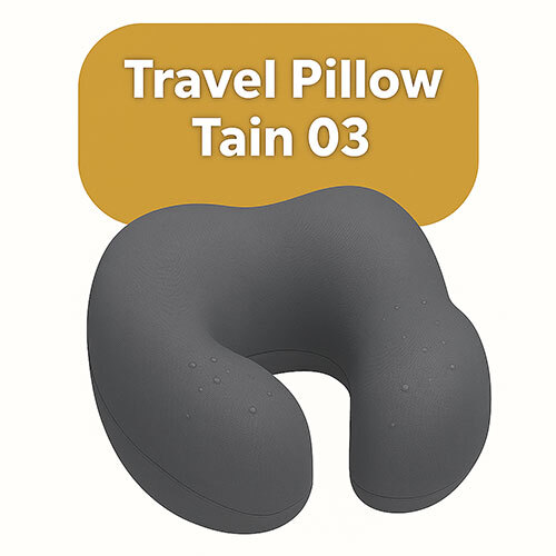 Travel Pillow High Tain Waterproof Fabric Grey