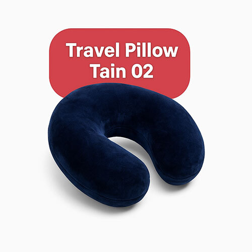 Travel Pillow Medium Tain Velvet Blue
