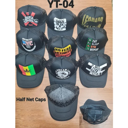 YT-04 Half Net Printed Cap