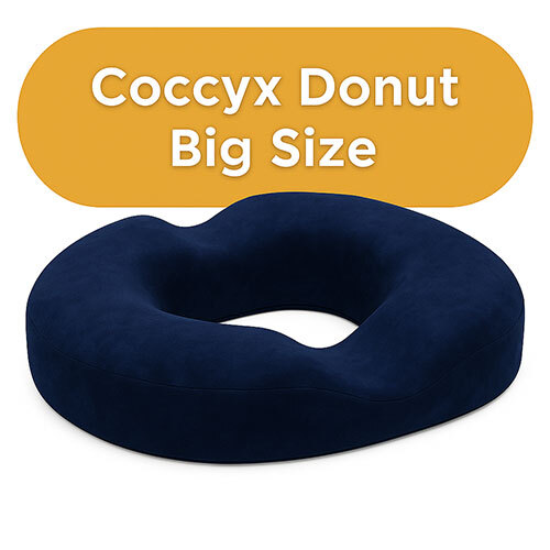 Coccyx Donut Seat Big Velvet Blue